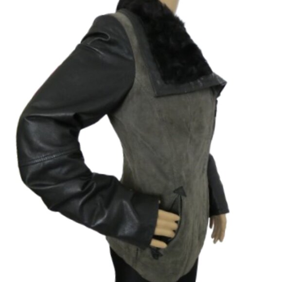 Danier Leather Lamb Fur Trim Thinsulate Jacket - Picture 4 of 7